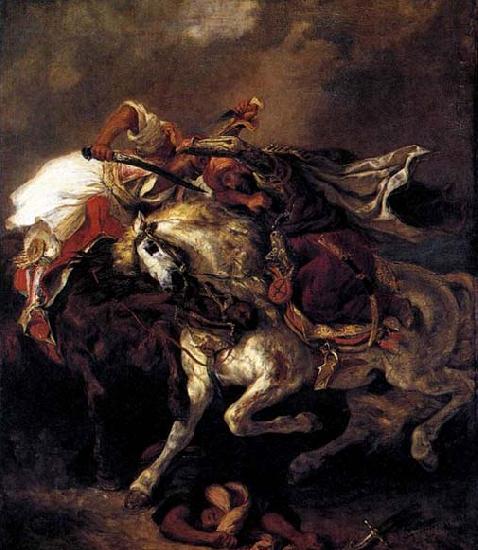Eugene Delacroix Combat of the Giaour and the Pasha Germany oil painting art